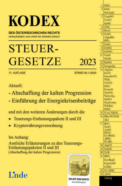 KODEX Steuergesetze 2023