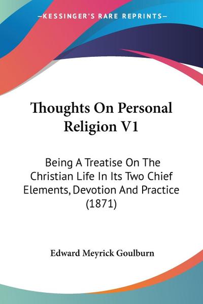 Thoughts On Personal Religion V1