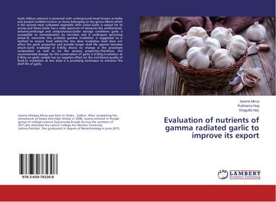 Evaluation of nutrients of gamma radiated garlic to improve its export