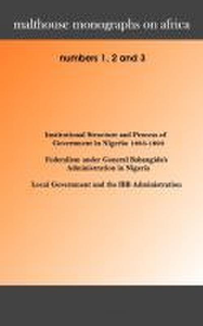 Malthouse Monographs on Africa. 1-3