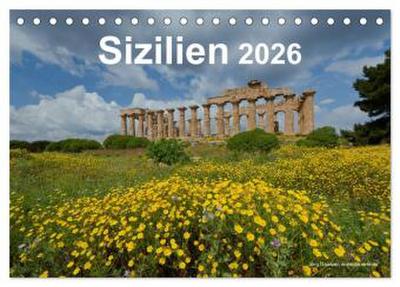 Sizilien 2026 (Tischkalender 2026 DIN A5 quer), CALVENDO Monatskalender