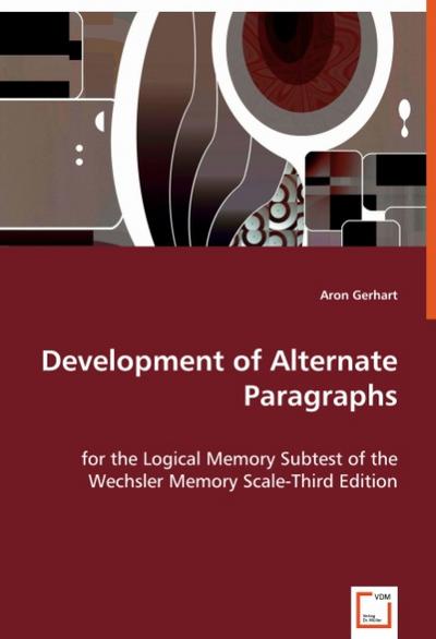 Development of Alternate Paragraphs - Aron Gerhart