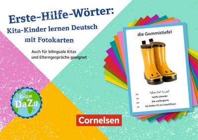 Deutsch lernen mit Fotokarten - Kita / Erste-Hilfe-Wörter