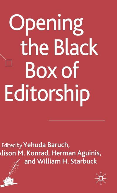 Opening the Black Box of Editorship