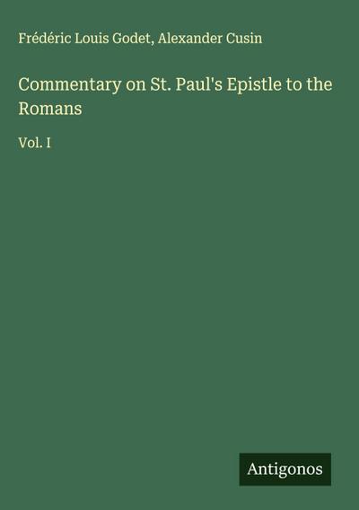 Commentary on St. Paul’s Epistle to the Romans