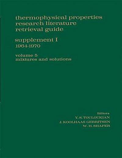 Thermophysical Properties Research Literature Retrieval Guide