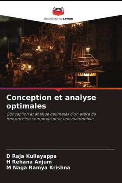 Conception et analyse optimales