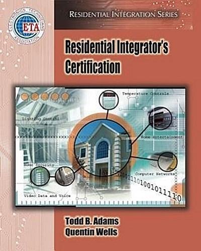 Residential Integrator’s Certification
