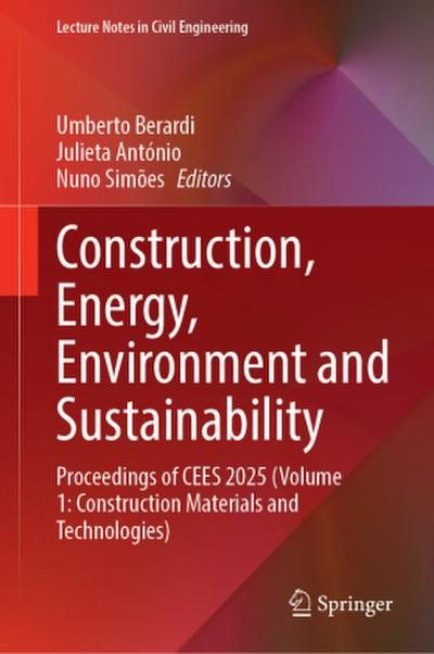 Construction, Energy, Environment and Sustainability