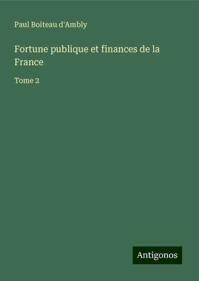 Fortune publique et finances de la France