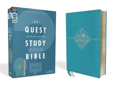 Niv, Quest Study Bible, Leathersoft, Blue, Comfort Print