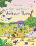Malen und Stickern: Welt der Tiere