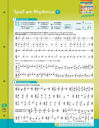 Spaß am Rhythmus 1 "Musik im Überblick"