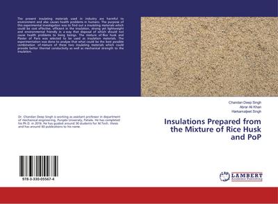 Insulations Prepared from the Mixture of Rice Husk and PoP