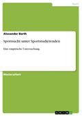 Sportsucht unter Sportstudierenden
