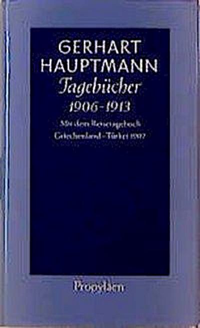 Hauptmann, G: Tagebuecher 1906-1913