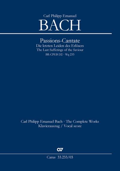 Passions-Cantate (Klavierauszug)