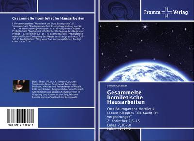 Gesammelte homiletische Hausarbeiten