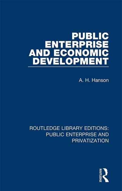 Public Enterprise and Economic Development