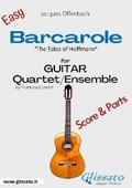 Barcarole - Easy Guitar Quartet score & parts