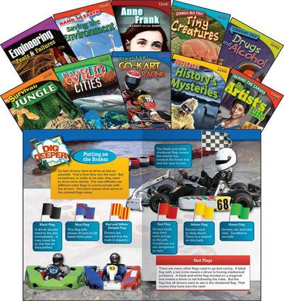 Time for Kids(r) Informational Text Grade 4 Readers Set 3 10-Book Set