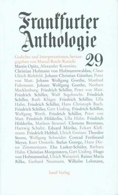 Frankfurter Anthologie. Bd.29