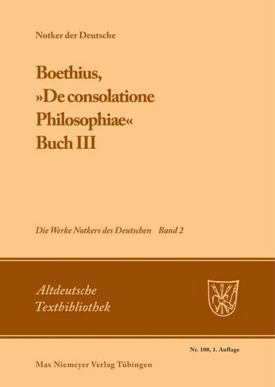 Boethius, ’De consolatione Philosophiae’