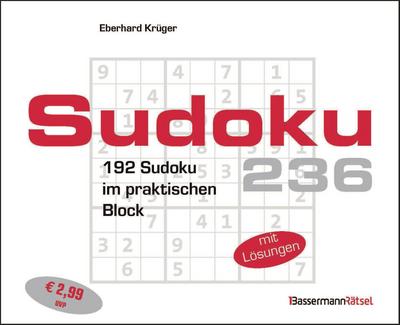 Sudokublock 236 (5 Exemplare à 2,99 EUR)
