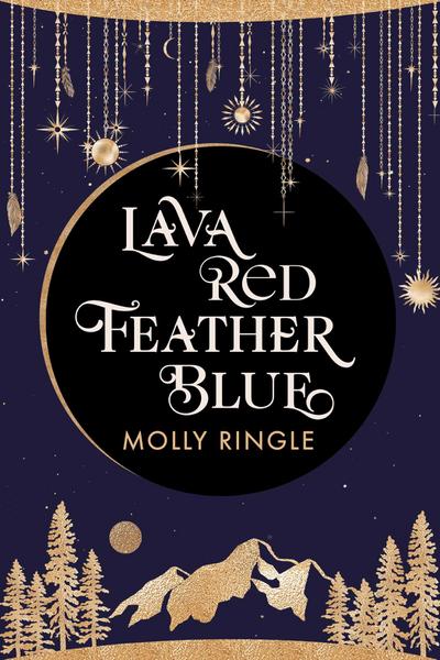 Lava Red Feather Blue