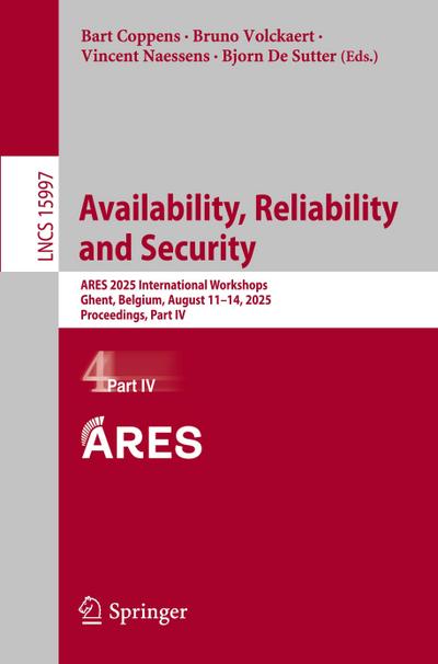 Availability, Reliability and Security
