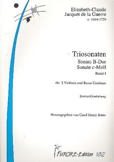 Triosonaten Band 1für 2 Violinen und Bc