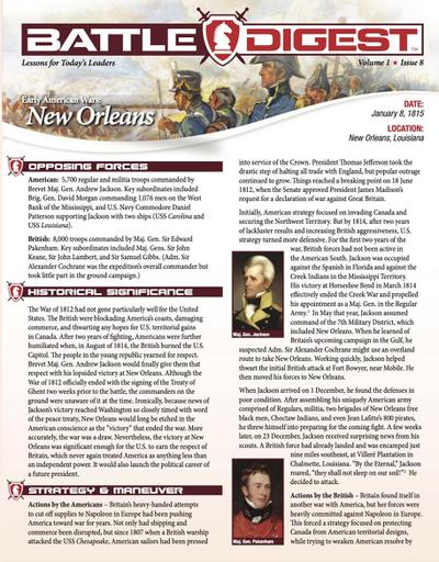 Battle Digest: New Orleans