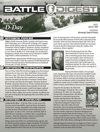 Battle Digest: D-Day