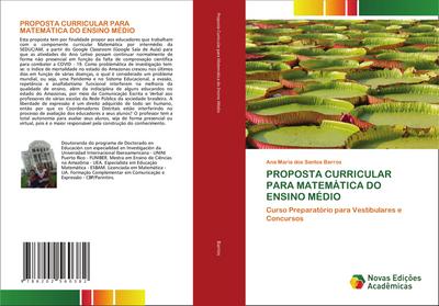 PROPOSTA CURRICULAR PARA MATEMÁTICA DO ENSINO MÉDIO