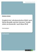 Vergleich der ’advokatorischen Ethik’ nach Micha Brumlik und der Literatur ’Soziale Arbeit als Kontrolle’ nach Klaus Wolf