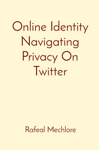 Mechlore, R: Online Identity Navigating Privacy On Twitter