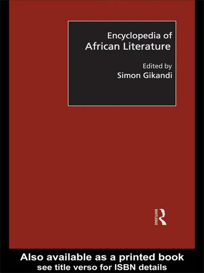 Encyclopedia of African Literature