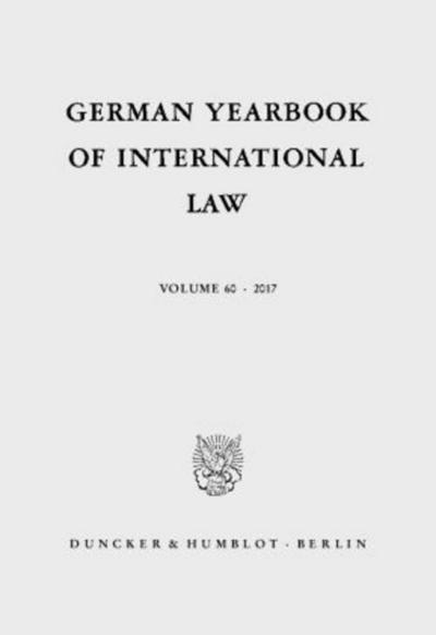 German Yearbook of International Law / Jahrbuch für Internationales Recht.