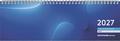 Tischquerkalender 1W/2S blau 2027