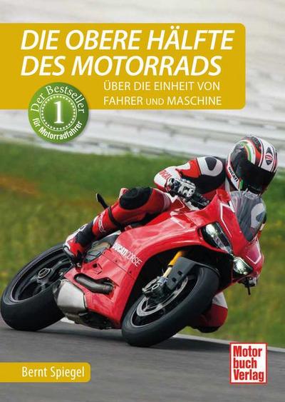 Die obere Hälfte des Motorrads