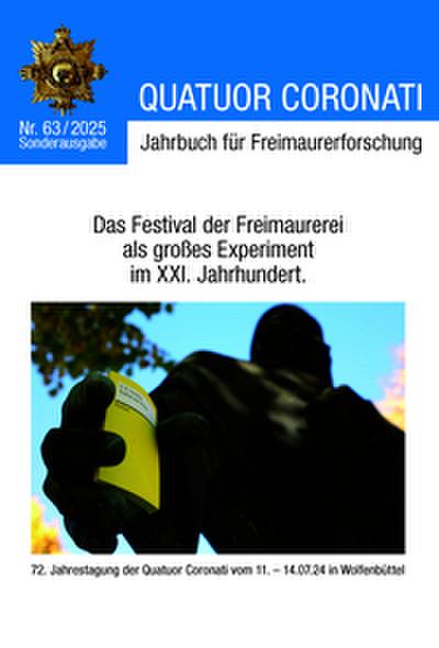 Quatuor Coronati Jahrbuch für Freimaurerforschung Nr. 63/2025