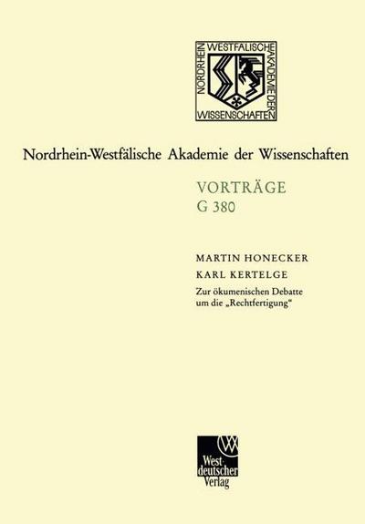Zur ökumenischen Debatte um die "Rechtfertigung"