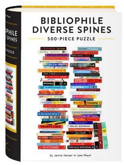Bibliophile Diverse Spines 500-Piece Puzzle