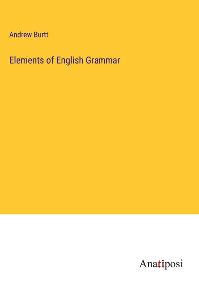 Elements of English Grammar