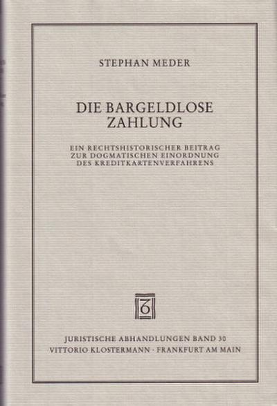 Die bargeldlose Zahlung