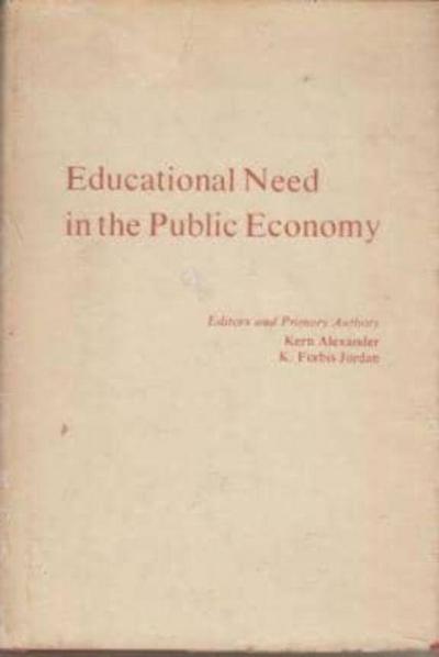 Educational Need in the Public Economy