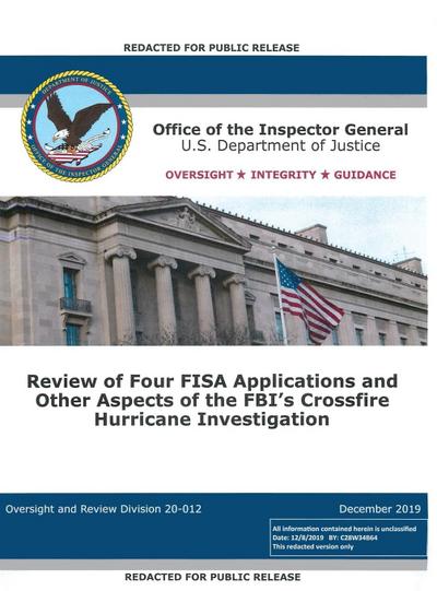 Office of the Inspector General Report