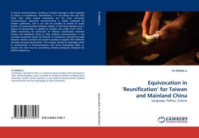 Equivocation in Reunification for Taiwan and Mainland China