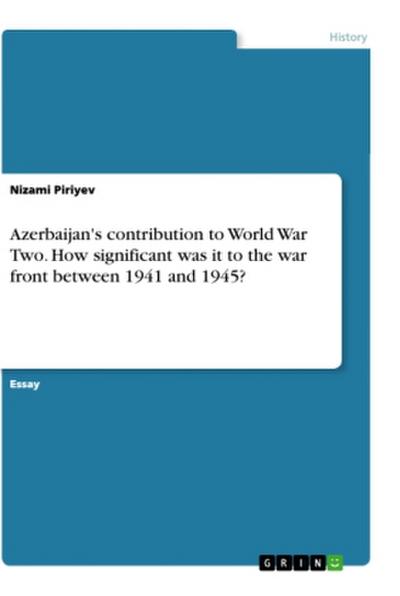 Azerbaijan’s contribution to World War Two. How significant was it to the war front between 1941 and 1945?