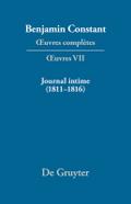 Journal intime (1811–1816). Carnet. Livres de dépenses